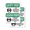 Signmission 10 in Height, 7 in Width, Vinyl Decal, Rectangle, Bilingual OS-2PACK-SF-D-710-L-10786 - alternate 1